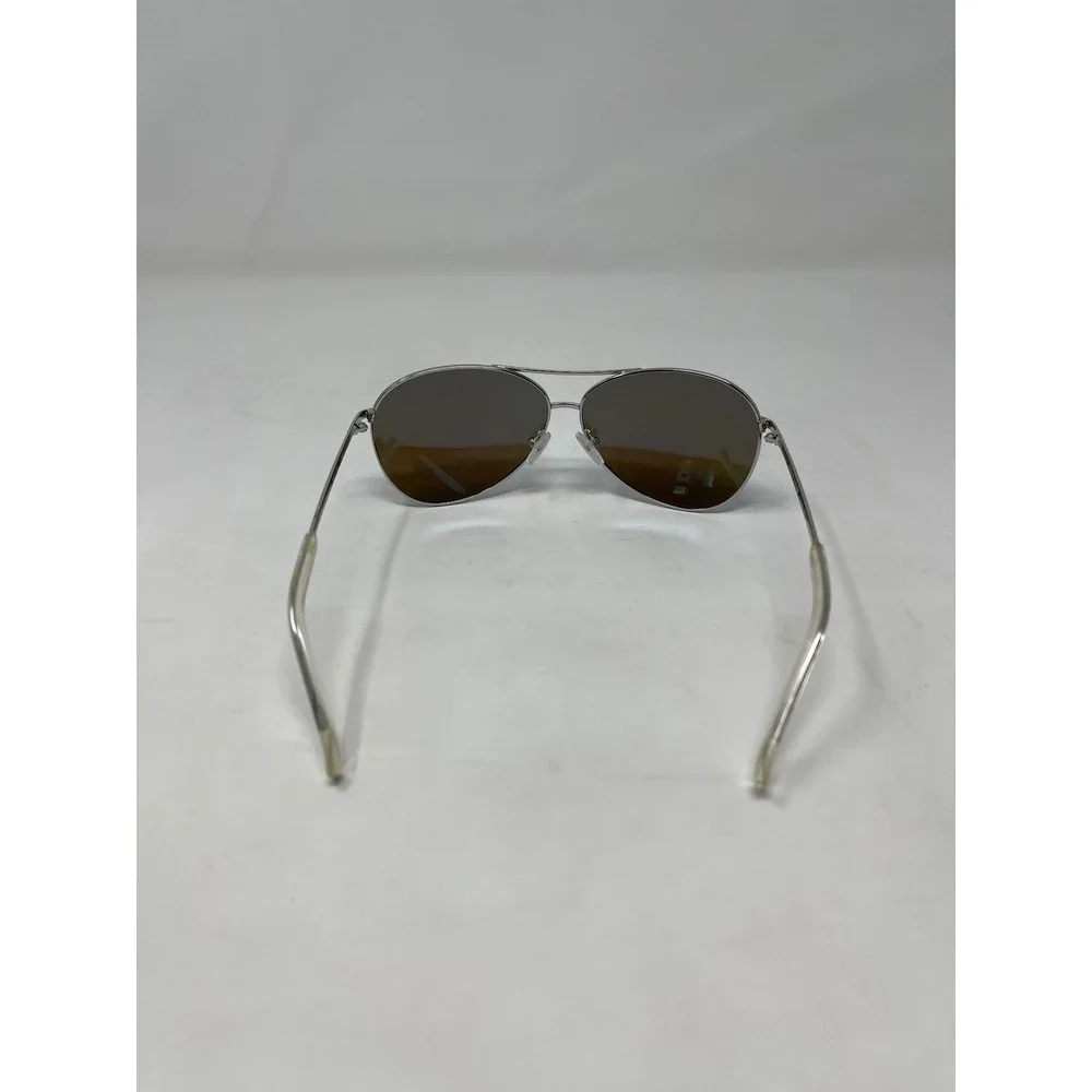 Cole Haan Polarized Aviator Sunglasses Silver Blue Mirrored Lens CH6002